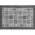 thumbnail image 1 of Ahgly Company Indoor Rectangle Abstract Gray Modern Area Rugs, 4' x 6', 1 of 4