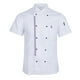 thumbnail image 2 of Mujeres Hombres Chaqueta de Chef Abrigo Cocina Cocina de manga corta Ropa de trabajo Restaurante - Blanco Sunnimix uniforme de chaqueta de chef, 2 of 8