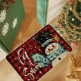thumbnail image 5 of Seyotauo Christmas Door Mat Let it Snow Doormat Christmas Snowman Rug Winter Seasonal Floor Mat Xmas Decorative Buffalo Plaid Non Slip Front Door Mat for Indoor Outdoor Entrance, 24 x 16 Inch, 5 of 6
