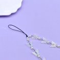 thumbnail image 2 of 2 abalorios de correa de cordón para teléfono móvil de piedra natural, abalorios de mariposa coloridos hechos a mano para mujeres y niñas, llavero de arcoíris brillar Electrónica, 2 of 5