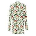 thumbnail image 4 of Womens Long Cardigan Sweaters Christmas Print Oversized Open Front Tops Winter Fashion Long Sleeve Party Cardigans Comfortable Cute Outfits, 4 of 4