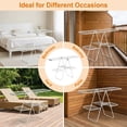 thumbnail image 6 of LEDREM 2-Tier Clothes Drying Rack, Foldable with 4 Adjustable Wings, 33 Rails, 27 Sock Clips, Free-Standing for Indoor/Outdoor Use, White and Gray, 6 of 12