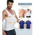 thumbnail image 4 of Compression Shirt Men Slimming Undershirt Body Shaper Vest, Gynecomastia Compression Tank Top, Shapewear Tummy Control, 4 of 7