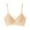 Beige, variant on biudgviw Push up Bras for Women Wireless Thin V Neck Spaghetti Strap High Support Bras Breathable Solid Full Coverage Bras