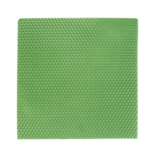 Rebanadas de cera de abeja de 20x20 cm con forma de panal para velas cilíndricas y cónicas (DIY). verde
