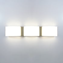 23'' Brushed Nickel LED Vanity Light 3-Light Bathroom Wall Sconce With PC Lens