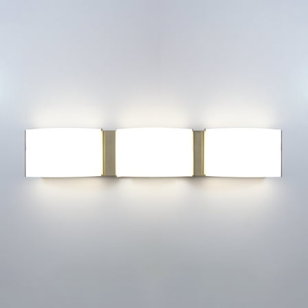 23'' Brushed Nickel LED Vanity Light 3-Light Bathroom Wall Sconce With PC Lens