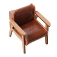 thumbnail image 1 of 1:12 Scale Miniature Sofa Simulation for Mini Room Micro Landscape Dollhouse Light Brown Small, 1 of 8
