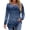 2 Gradient Navy, variant on Long Sleeve Shirts for Women Fall Dressy Casual Blouses Fashion Pleated Tunic Tops