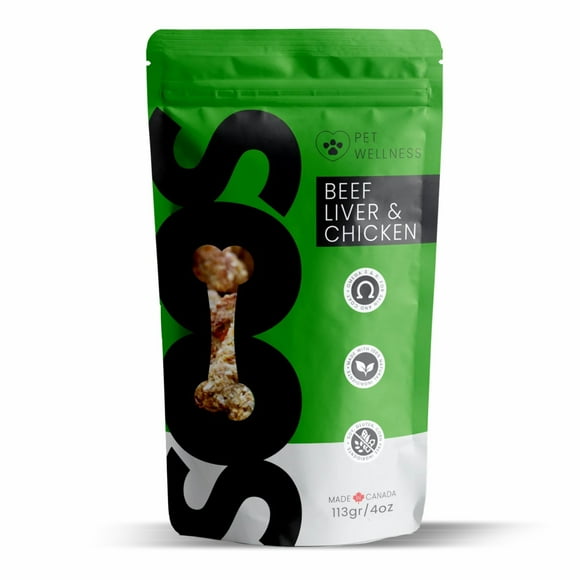 Beef Liver & Chicken Wellness Treats for Dog (Pack of 3) - Soos Wellness