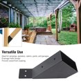 thumbnail image 3 of Pergola Brace Support Bracket, Sturdy 45 Degree Angle Pergola Bracket Versatile 4Pcs Easy Installation  for Courtyard, 3 of 7