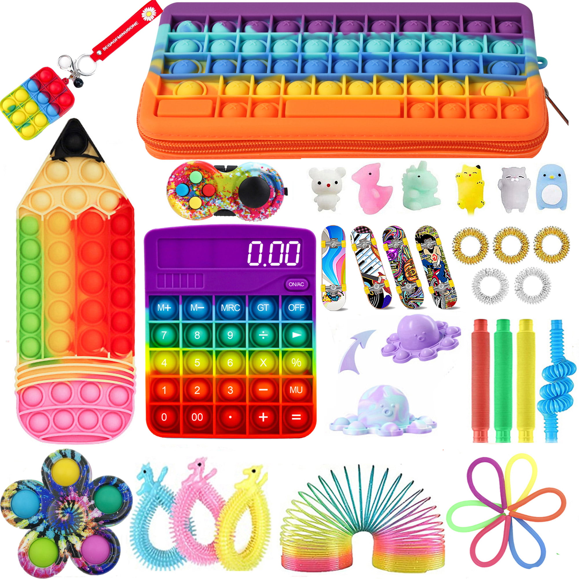 THE TWIDDLERS - 11 Pack Fidget Sensory Set, Lucky Dip Squeeze Toys for  Anxiety, ADHD, Autism & Stress Relief, Ideal for Kids & Adults