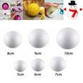 thumbnail image 5 of MYG Party 10pcs Solid Foam Ball Polystyrene Balls Round Tree White 50mm-100mm, 5 of 5