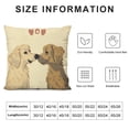 thumbnail image 5 of GOSMITH  Valentine's Day Gifts Pillow Covers Love Boop Kiss Decorative Throw Pillow Case, Wedding Gifts, Dog Lover Gifts, Golden Retriever Decor for Home Bedroom Living Room, 5 of 5