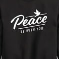 thumbnail image 3 of Instant Message - Peace Be With You - Toddler & Youth Crewneck Fleece Sweatshirt, 3 of 6