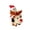 White, variant on Animated Santa Riding Reindeer Plush Toy Singing Dancing Electric Stuffed Doll for Christmas Decoration(White-20cm)