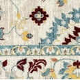 thumbnail image 3 of Everwash Treasure Lina Traditional Medallion Machine Washable Indoor Area Rug, Ivory/Red, 6'6"x9'2", 3 of 8