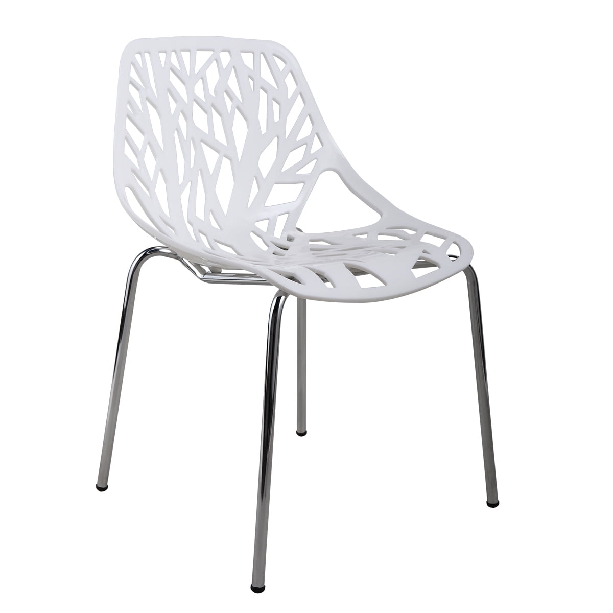 Kepooman 4Pcs Modern Lounge Chair, Living Room Office Seat Chair, White Kepooman 4Pcs Modern Lounge Chair, Living Room Office Seat Chair, White