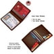thumbnail image 4 of Funda de cuero para tarjetas de crédito, tarjetero ultrafino, cartera protectora con ventana de identificación, 4 of 6