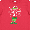 thumbnail image 4 of Inktastic Funny Christmas I'm the Sassy Elf with Shoes and Hat Boys or Girls Baby T-Shirt, 4 of 5