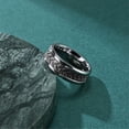 thumbnail image 2 of Qarigey Anillo de acero inoxidable para hombre, joyería informal para fiestas, festivales, ropa, decoración, tamaño 8, compromiso, boda, pareja Ropa, zapatos y accesorios Miscelánea Qarigey AP014575-01, 2 of 6