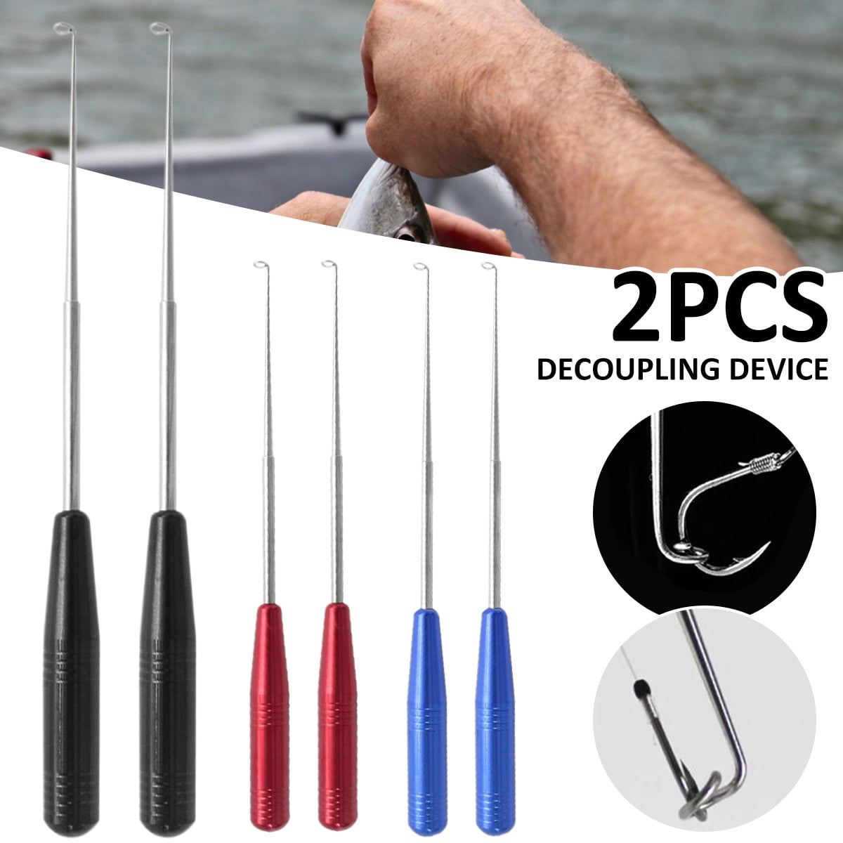 Detachable Stainless Steel Fish Hook Remover Fast Safety Fishing Hook  Extractor Detacher Rapid Decoupling Device Fishing