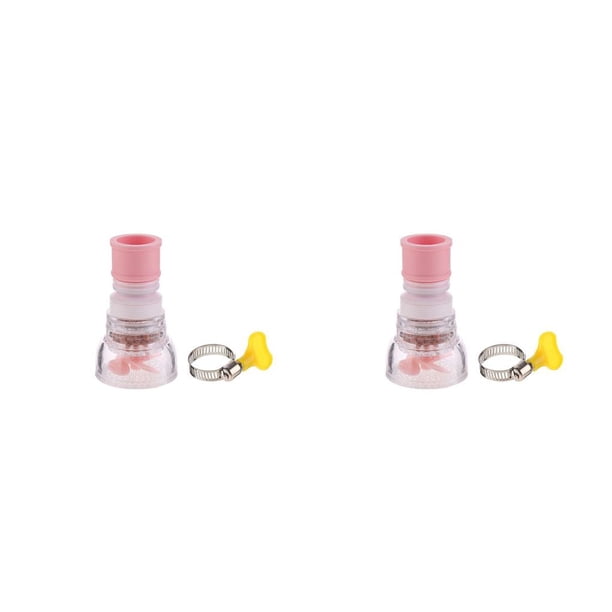 Matsuzay Fregadero Grifo ajustable Aireador 3 modos Flexible Giratorio de 360 grados Grifo de agua Boquilla difusora 1 capa Piedra rosa Rosa piedra de 1 capa 2piezas Matsuzay CBP361634