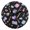 Black, variant on Kawaii Style Makeup Pattern Wall Clock 10in Round Artistic Oil Painting Home Decor Desk Table Clock
