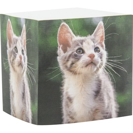 4A Sticky Memo Cube,2.87 x 2.87 Inches, Notes Cube with Cat Patterned Printed On The Four Sides,Self-Stick Notes Cube,about Sheets/Cube,1 Cube/Pack, 4A SMC 436