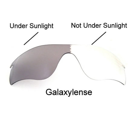 Galaxy Replacement Lenses for Oakley Radarlock Path Photochromic Transition Change To Darker Grey Color 