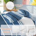 thumbnail image 2 of King 4 Piece Bedding Set Minimalist Gradient Blue White Stripes Soft Breathable Duvet Cover and Pillowcase, Ombre Abstract Art Duvet Cover Set Bed Sheets for Bedroom Dormitory Guest Room, 2 of 9
