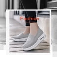 thumbnail image 4 of Sonducket Mocasines Fly Weave para mujer, zapatos para caminar al aire libre, zapatos planos duraderos ligeros, zapatos calados informales de Calzado Gris treinta y nueve, 4 of 6