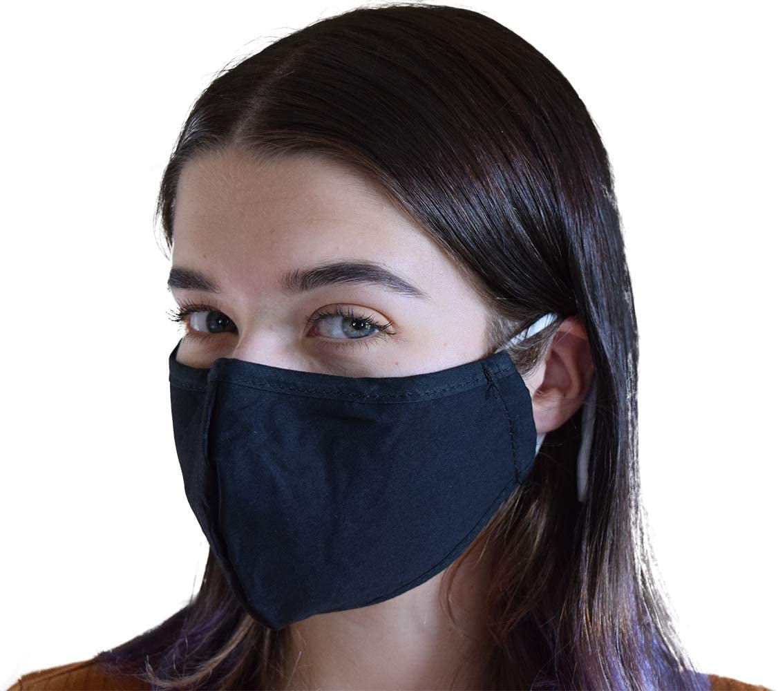 Xchime Cloth face masks reusable with filter pocket, nose wire