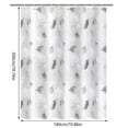 thumbnail image 3 of Waterproof Mildew Resistant Shower Curtain Bathroom Partition Liner Grommets Mold Proof Fabric Wet Areas Standard Size Showers Easy Clean Durable, 3 of 4
