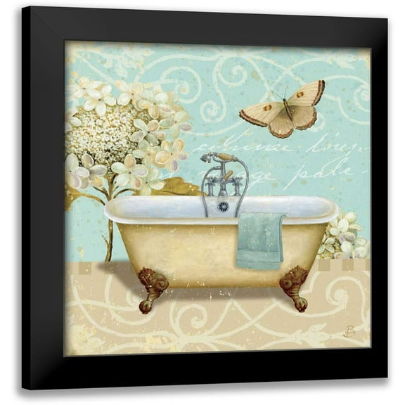 Brissonnet, Daphne 12x12 Black Modern Framed Museum Art Print Titled - light Breeze Bath I