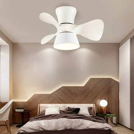 

AURIGATE 23 Flush Mount Ceiling Fan with Lights and Remote Control 3 Blades Low Profile Ceiling Fan Indoor Modern Ceiling Fan with Light