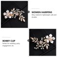 thumbnail image 3 of MUSEYA Vintage Hair Barrettes Hair Accessories Golden Alloy Elegant Look For Engagement Women 1Pack, 3 of 5