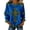 Blue, variant on Telankuip Women's St. Patrick's Day Long Sleeve Sweatshirts Irish Holiday Fortunate Grass and Cross Print Casual Tops Trendy Denim Patchwork Vintage Crewneck Pullover 17-Grey XL