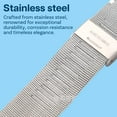 thumbnail image 3 of Stainless Steel Watch Band for Apple Watch 42mm 44mm 45mm 49mm – Metal Replacement Wristband Compatible with iWatch Ultra/Ultra 2 & Series 9 8 7 6 5 4 3 2 1 SE – Silver by MMOBIEL, 3 of 6