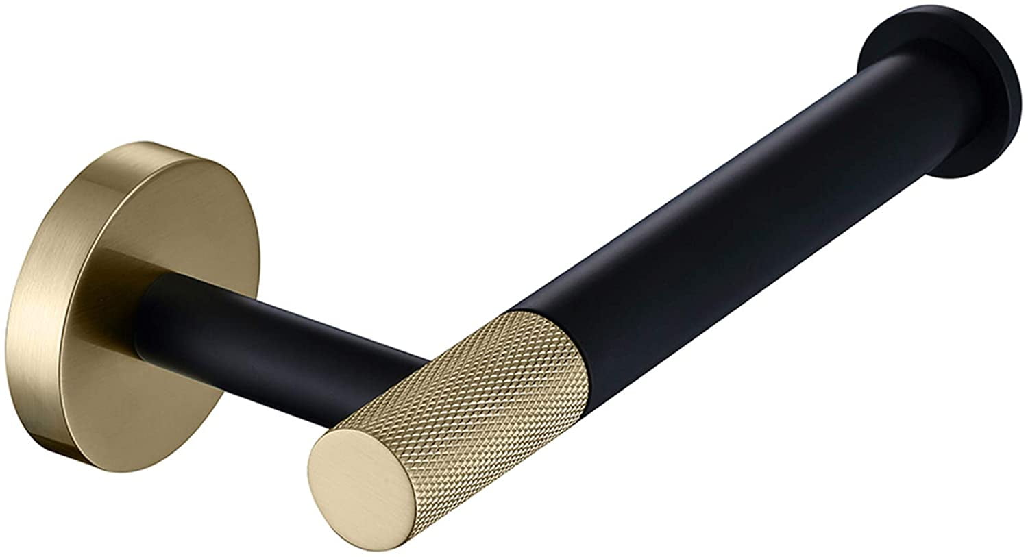 Stainless Steel Toilet Paper Holder Paper Holder Wall Mount Brushed Gold and Matte Black Paper Roll Holder Toilet Roll Holder