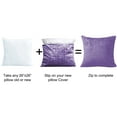 thumbnail image 4 of Home Soft Things Textured Velvet 2 Piece Pillow Shell Set - Chinese Violet - 26" x 26", 4 of 4