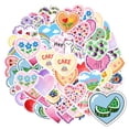 thumbnail image 1 of 35pcs-100pcs Heart Stickers Floral Cute Stickers Animal Stickers for Laptops Notebooks Suitcases, 1 of 5