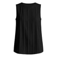 thumbnail image 3 of ZVNAH Camisole à devant Plissé pour Femme, Blouse Décontractée Sans Manches à Col Rond et Coupe Ample, P-2TG, 3 of 6