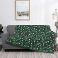 thumbnail image 2 of Naloa Dinosaur and Bone Flannel Blankets - Thick and Warm Blanket for Winter, Soft Fuzzy Plush King Blanket for All Seasons60"x50", 2 of 6
