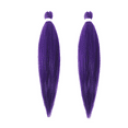 thumbnail image 2 of Purple Ponytail Extensions,Pre-Stretched Braiding Hair 26In,Rumi Purple Hair Extensions,Human Curly Hair for Boho Braids,Perfect for Braided Cosplay Halloween Events[2Pcs], 2 of 9