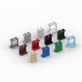 thumbnail image 1 of 100pcs Bricks 1x2x2 Wall panels Compatible with 87552 4864 94638 toys Assembles Building Blocks Creative Toys Mixed color-100pcs, 1 of 5