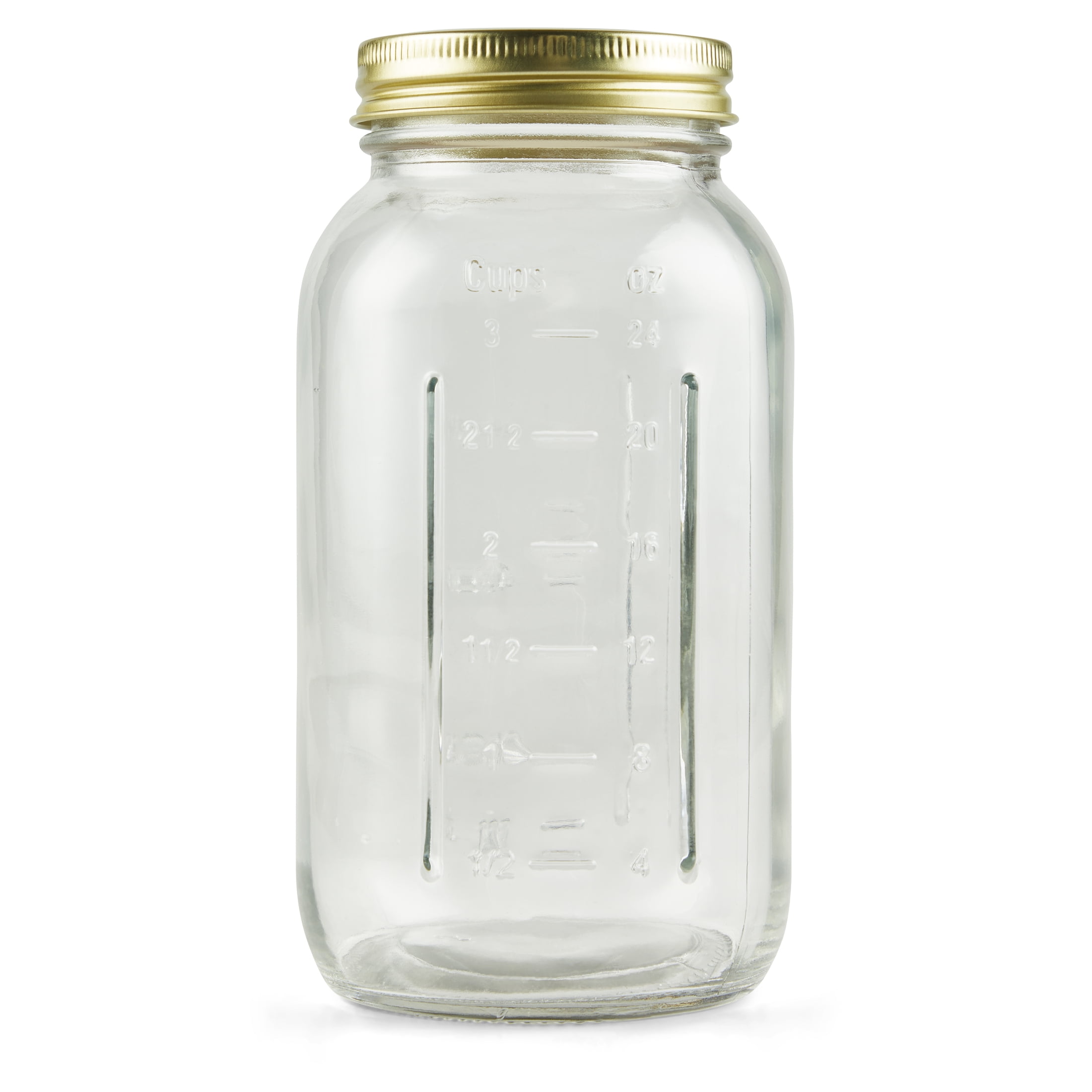 (2 pack) Mainstays 32 oz Airtight Glass Regular Mouth Canning Jars (12 Count)