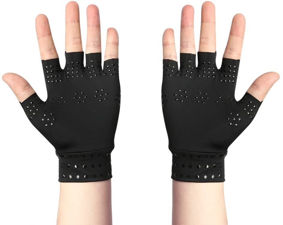 Magnetic Anti Arthritis Health Compression Therapy Gloves Rheumatoid Hand Pain B