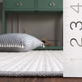 thumbnail image 5 of SAFAVIEH Vermont Sheldon Striped Area Rug, Grey/Ivory, 6' x 9', 5 of 11