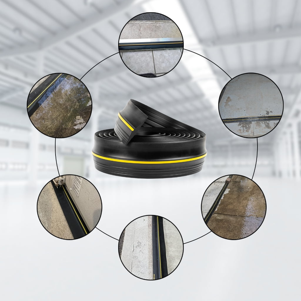 Garage Door Bottom Rubber Seal Weatherproof & Dustproof Rubber Garage Door Threshold Seal Long Service Door Sealing